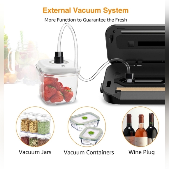 MegaWise 80kpa Vacuum Sealer Machine Powerful but Compact, Bags and Cutter - Picture 4 of 10